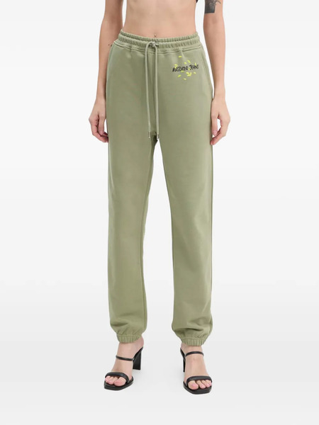  Moschino Jeans Drawstring Printed Trousers - Green 