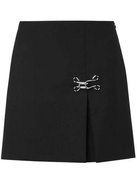  Moschino Jeans Hook Tailored Miniskirt - Black 