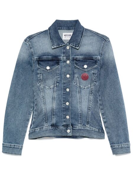  Moschino Jeans Logo-patch Denim Jacket - Blue 