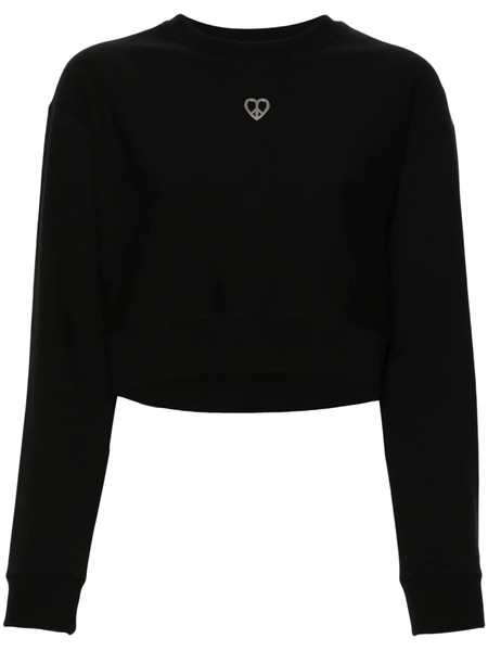  Moschino Jeans Logo-patch Sweatshirt - Black 