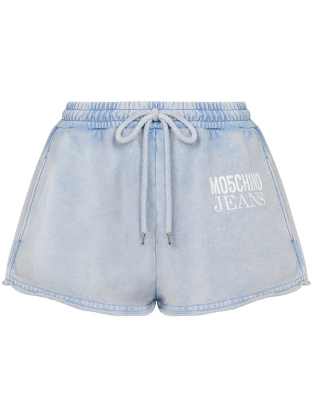  Moschino Jeans Logo-print Shorts - Blue 