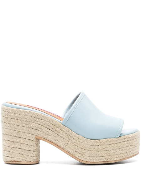  Moschino Jeans Raffia-sole Espadrilles - Blue 
