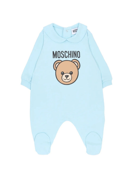  Moschino Kids Bear Motif Pajama - Blue 