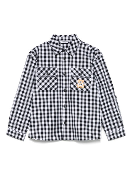  Moschino Kids Check-pattern Shirt - Black 