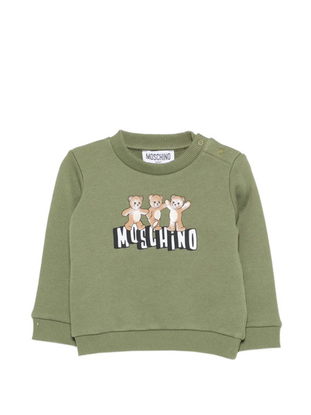  Moschino Kids Printed Sweatshirt - Green 