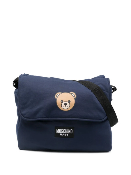  Moschino Kids Teddy-print Changing Bag - Blue 
