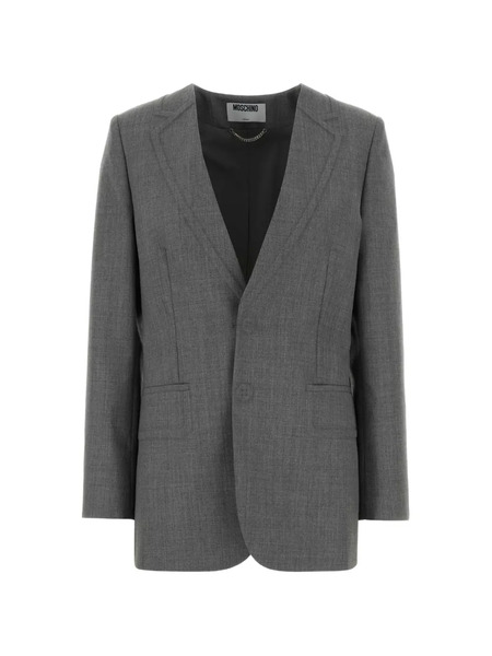  Moschino Lapel Blazer - Grey 