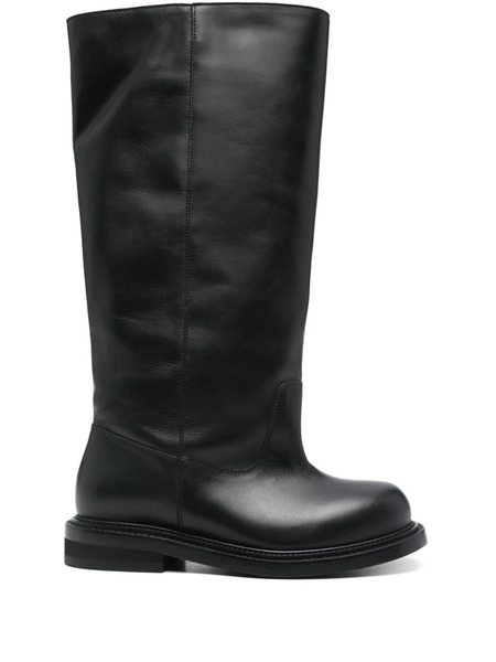  Moschino Leather Boots - Black 