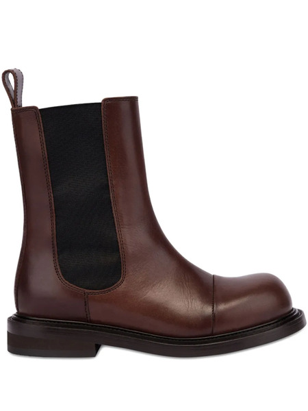  Moschino Leather Chelsea Boots - Brown 