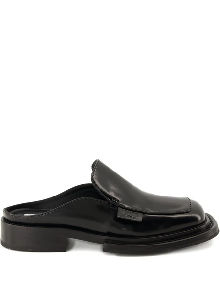  Moschino Leather Mules - Black 