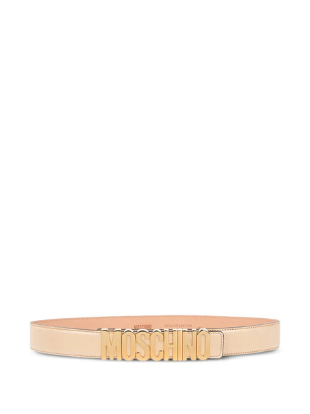  Moschino Logo-detailed Belt - Neutrals 