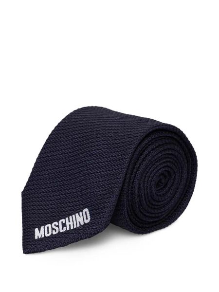  Moschino Logo-embroidered Tie - Blue 