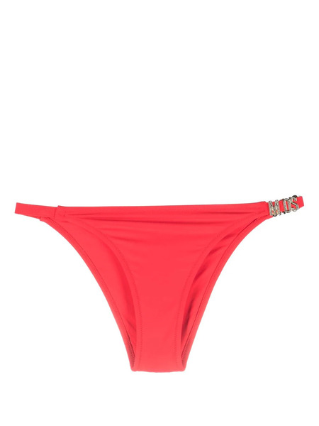  Moschino Logo-plaque Bikini Bottoms - Red 