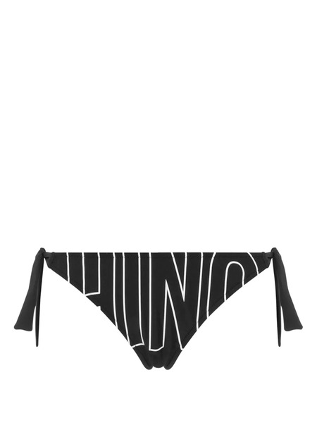 Moschino Logo-print Bikini Bottom - Black 