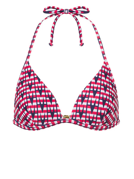  Moschino Logo-print Bikini Top - Blue 