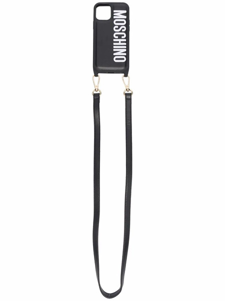  Moschino Logo-print Iphone 12/12 Pro Case - Black 