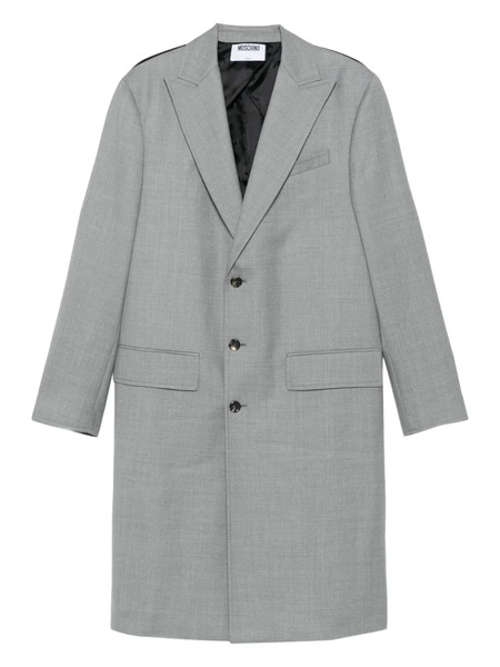  Moschino Panelled Coat - Grey 