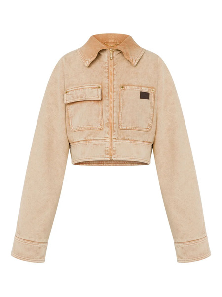  Moschino Patch-pocket Cotton Jacket - Neutrals 