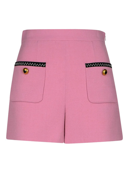  Moschino Patch-pocket Shorts - Pink 