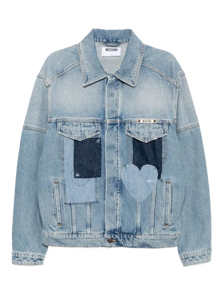  Moschino Patchwork Denim Jacket - Blue 