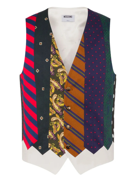  Moschino Patchwork Waistcoat - Blue 