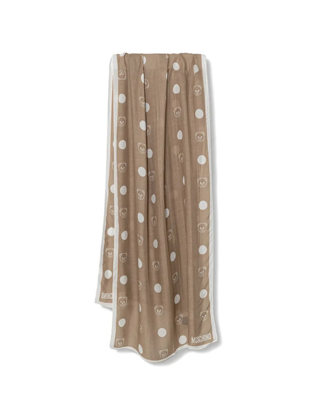  Moschino Patterned Scarf - Neutrals 