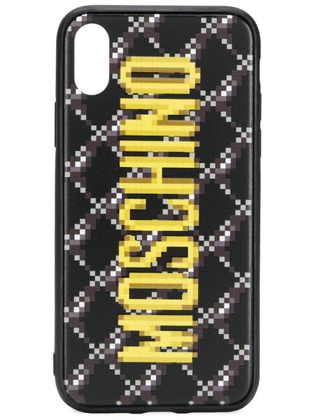  Moschino Pixelated Logo Iphone X/xs Case - Black 