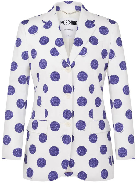  Moschino Polka-dot Blazer - White 
