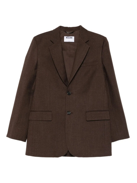  Moschino Single-breasted Blazer - Brown 