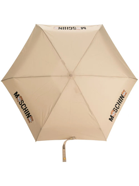  Moschino Teddy Bear-print Umbrella - Neutrals 