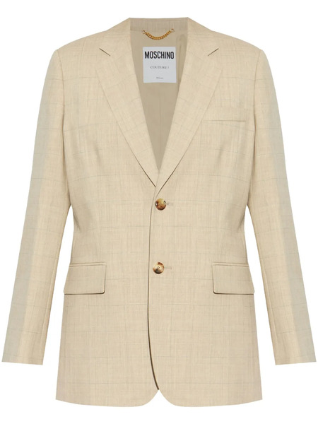  Moschino Virgin-wool Blazer - Neutrals 