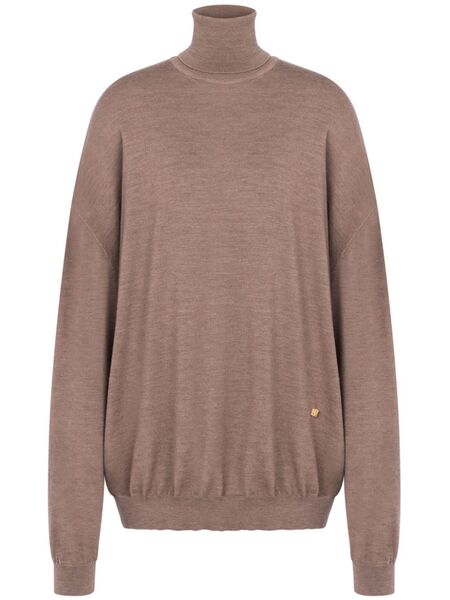  Moschino Wide-sleeves Virgin Wool Jumper - Neutrals 