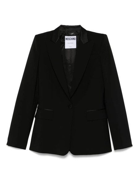  Moschino Wool Blazer - Black 