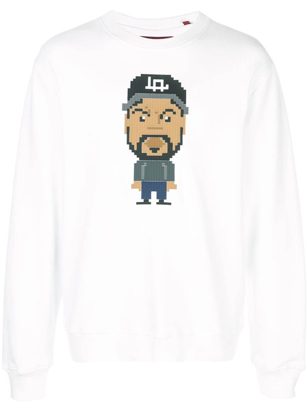  Mostly Heard Rarely Seen 8-bit Cmptn Printed Sweatshirt - White 
