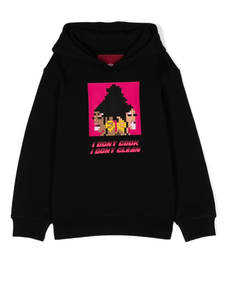  Mostly Heard Rarely Seen 8-bit Cook & Clean Print Hoodie - Black 