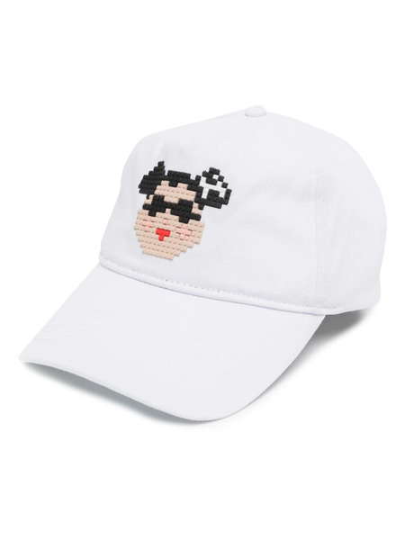  Mostly Heard Rarely Seen 8-bit Double C Bear Baseball Cap - White 