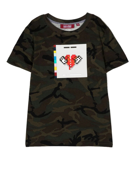  Mostly Heard Rarely Seen 8-bit Graphic-print Short-sleeve T-shirt - Green 