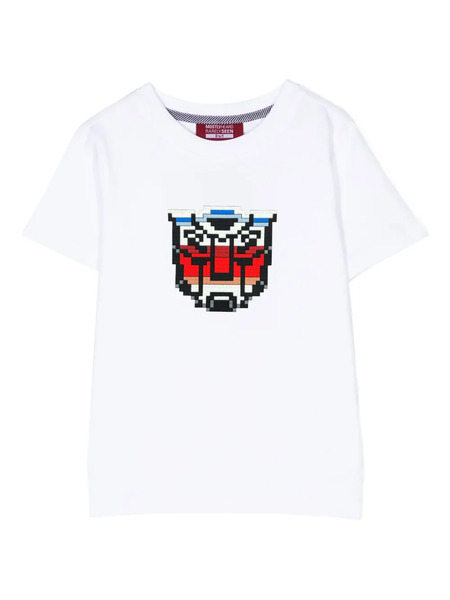  Mostly Heard Rarely Seen 8-bit Mini Automobile T-shirt - White 
