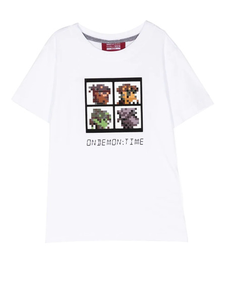  Mostly Heard Rarely Seen 8-bit Mini On Demon Time T-shirt - White 