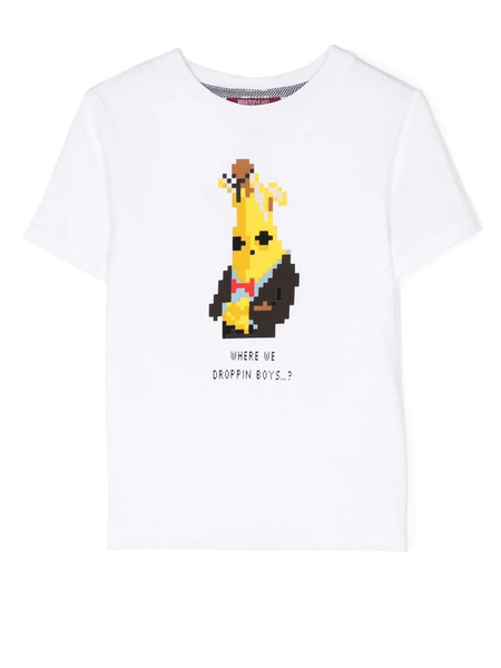  Mostly Heard Rarely Seen 8-bit Mini Where We Droppin' T-shirt - White 