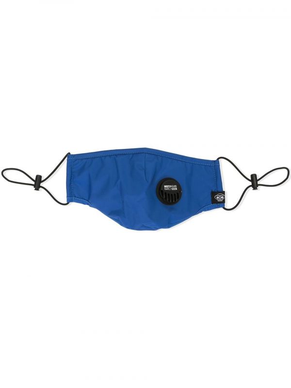  Mostly Heard Rarely Seen Logo Patch Face Mask - Blue 