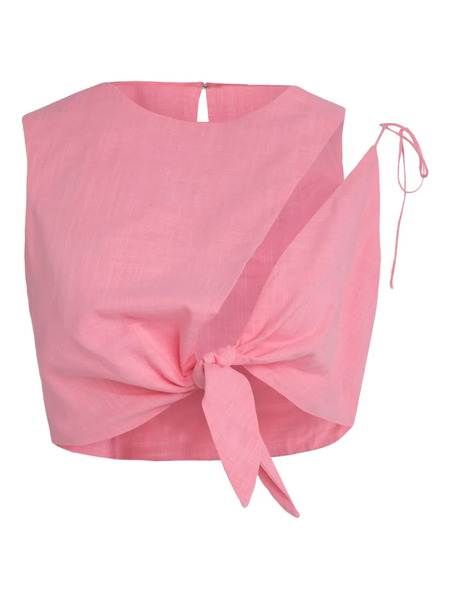  Mother Knot Tie Top - Pink 