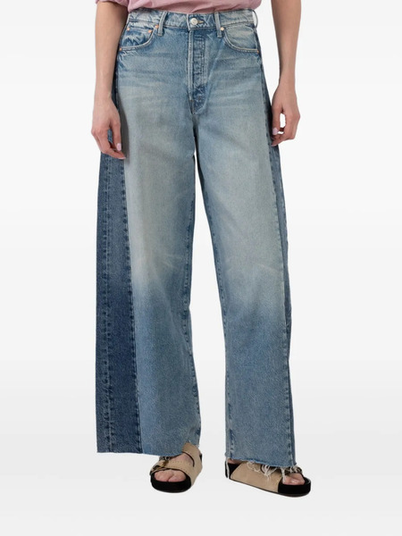  Mother Patchwork Panel Jeans - Blue 