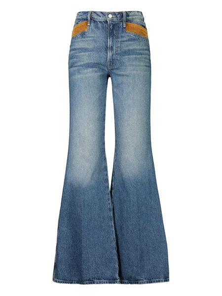  Mother Pointy Pocket Doozy Heel Jeans - Blue 