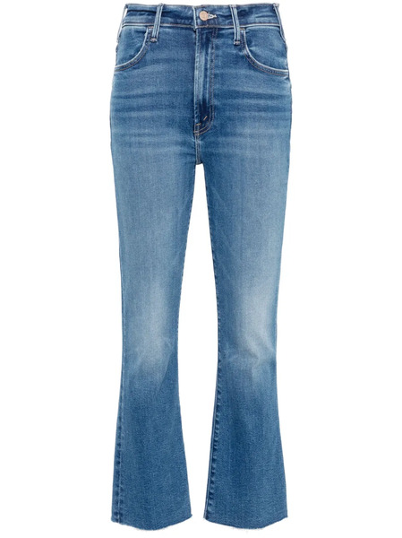  Mother The Hustler Ankle Fray Bootcut Jeans - Blue 