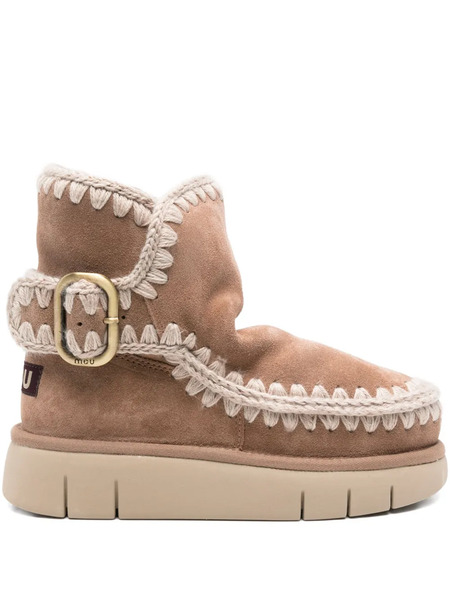  Mou Bounce Buckle-strap Boots - Brown 