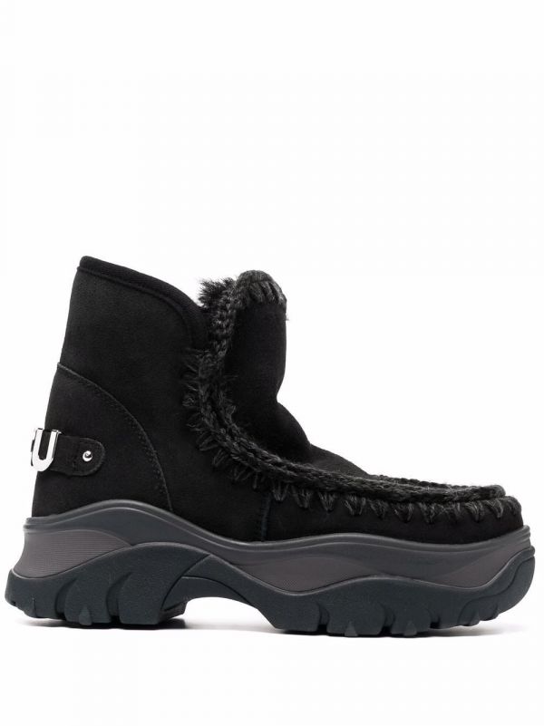  Mou Chunky Snow Boots - Black 