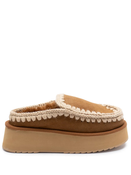  Mou Eskimo Bold Slippers - Brown 