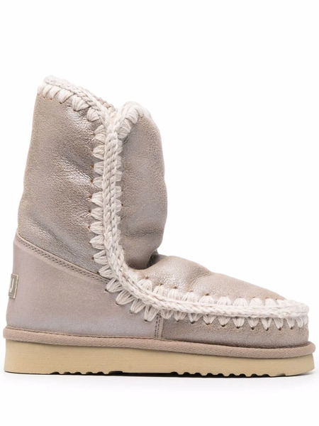  Mou Eskimo 24 Metallic Boots - Neutrals 