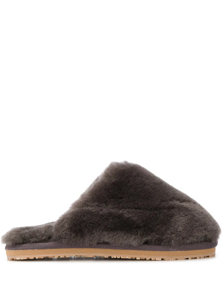  Mou Faux-fur Slides - Grey 